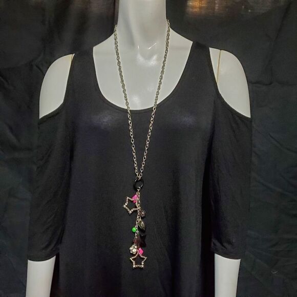 Emo Star & Heart Necklace - Picture 2 of 4